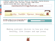 Tablet Screenshot of nontoxiclivingchoices.com